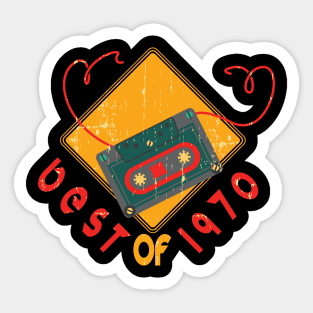 50th Birthday Gift Born in 1970 50 Years Old Vintage 1970, Best Of 1970, Made in 1970, Retro Vintage 50th Birthday, Vintage 1970 50th Birthday Gift, 1970 The Year Of The Legends Sticker